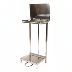 SUPPORT SAC A PEDALE INOX 110 L